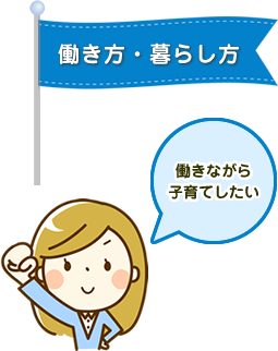 働き方・暮らし方　働きながら子育てしたい